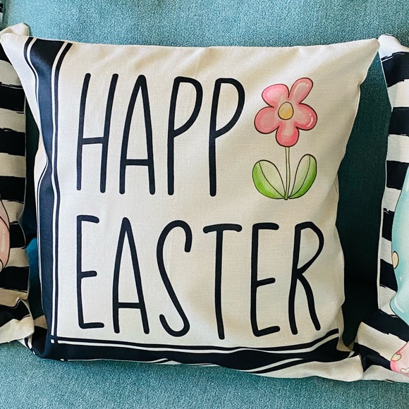 Easter/Spring Decorative Pillow Covers for 18” x 18” pillows. Set of 4. NEW - Picture 10 of 12